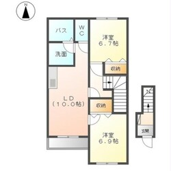 コンフォール皆春の物件間取画像